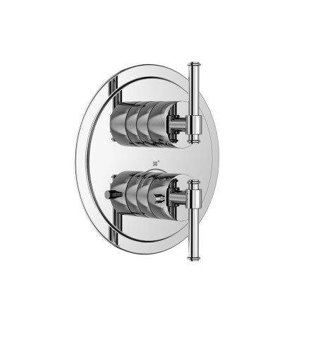 Exposed part kit of thermostatic shower mixer