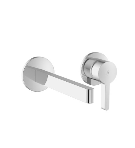 Exposed parts kit of single lever basin mixer wall mounted