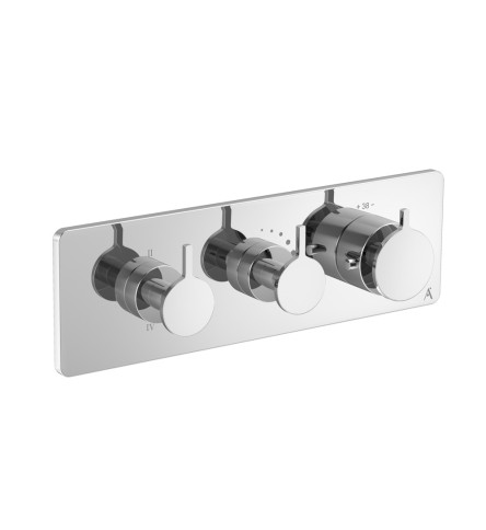 Exposed part kit of Thermostatic shower mixer with 4-way diverter