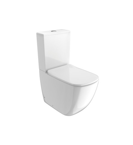 Rimless Bowl With Cistern For Coupled WC