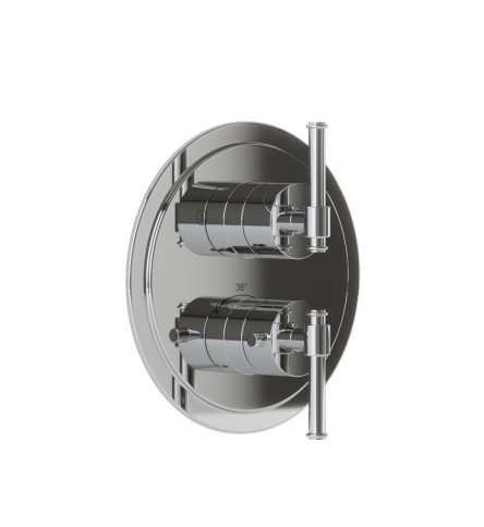 Concealed body of thermostatic shower mixer with 4-way diverter