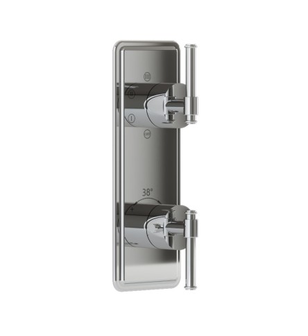 Exposed part kit of thermostatic shower mixer with 5-way diverter